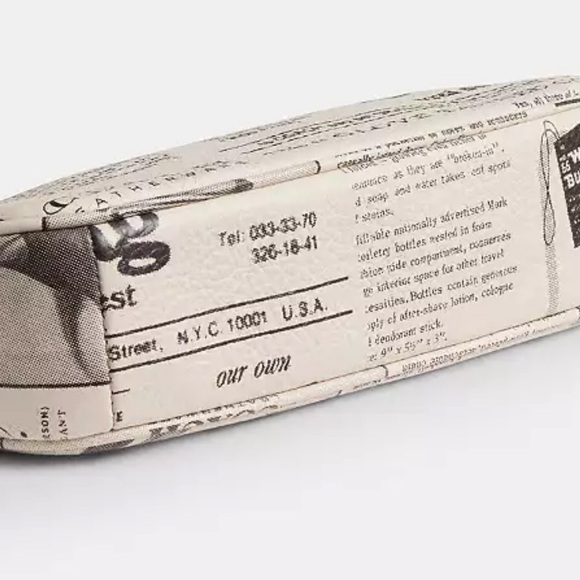 COACH Nolita 19 With Newspaper Print Shoulder Bag - Picture 4 of 8